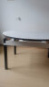 初屋 餐桌 实木岩板餐桌现代简约大理石餐桌椅组合可伸缩折叠吃饭桌子 1.35米黑白色【12MM雪山白岩板】 一桌四椅 实拍图