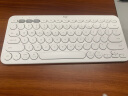 罗技（Logitech）K380 键盘 蓝牙办公键盘 无线键盘 女友 便携超薄键盘 笔记本键盘 芍药白 实拍图