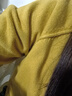 茵曼（INMAN）田园纯色针织开衫外套女2025春春季复古百搭慵懒大码毛衣 姜黄色 M 实拍图