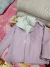 西域骆驼（VANCAMEL）三合一防风冲锋衣款男女夹克加厚保暖可拆卸登山服滑雪服运动外套 KY09S木槿紫/暖白-女 2XL 实拍图