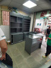 雅仕邦 超市收银台前台柜简约烟酒柜展示柜便利店吧台转角柜台生态板 灰色 烟柜长100*50*91cm 实拍图