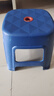 鑫吉星塑料凳子加厚板凳家用餐桌凳简约方凳经济型高凳防滑椅子成人矮凳 经典款蓝色小号-高30cm 实拍图
