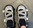 斐乐（FILA）官方女鞋运动凉鞋新款厚底增高休闲草莓凉鞋 燧石灰/冰灰-EI 38.5 实拍图