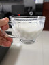 九土日式玻璃杯带把家用简约大容量杯子早餐杯碗燕麦牛奶杯复古咖啡杯  透明色 实拍图