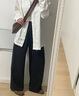 无印良品 MUJI 男式 棉水洗牛津 立领衬衫 纯棉全棉 ACA40C2S 原色 L 175/100A 实拍图