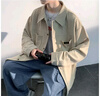 OEMG 灯芯绒长袖衬衫外套男春秋夏季宽松大码潮牌潮流百搭休闲上衣服 杏色 XL 【建议135-150斤】 实拍图