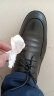 波图蕾斯男士系带商务休闲皮鞋低帮加绒保暖棉鞋男 P9859 黑色(加绒) 43 实拍图