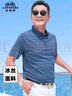 老爷车（LAOYECHE）父亲节礼物实用送爸爸短袖t恤男夏季凉感中年男士polo衫老人衣服 实拍图