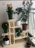 安尔雅 花架子花盆室内外客厅阳台多肉植物多层组装现代简约置物架 原木色七托 实拍图
