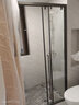 东鹏（DONGPENG）淋浴房三联动推拉门一字形卫生间隔断干湿分离玻璃浴室隔断沐浴房 枪灰1.1-1.19/2米高|极窄 升级1.0壁厚不锈钢+2cm极窄边框 实拍图