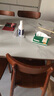 FGME白蜡木岩板餐桌可变圆桌简约餐厅家用胡桃色可伸缩折叠餐桌椅组合 1.5米可伸缩 一桌四椅 (白蜡木) 实拍图