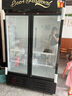 雪花展示柜冷藏大容量饮料柜冰柜商用保鲜柜超市玻璃门冰箱立式啤酒柜 一级能效节能省电双门直冷下机红黑款 实拍图