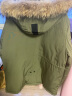 GUESS男士工装风夹克貉子毛领连帽中长款羽绒服-M2BL968105Z G896-深绿色 XL 晒单实拍图
