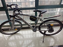 SANGPU公路自行车成人变速实心胎死飞骑行自行车山地车单车男女学生赛车 24速40刀钛银色 24寸【适合155-170cm】 实拍图