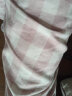 无印良品（MUJI）女式无侧缝双层纱织睡衣家居服套装4S浅粉红色格纹 L 晒单实拍图