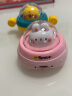 儿童惯性按压玩具早教宝宝惯性回力车太空飞碟飞船室内玩具1-2-3岁6-12个月生日礼物黄鸭+兔兔2只装 实拍图