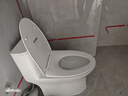 恒洁（HEGII）马桶 家用虹吸式大冲力坐便器 速冲节水防臭 静音降缓盖板 包安装 【三坑距】一级水效HC0513PT 305坑距（适用300-345mm） 实拍图