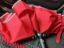 泽时雨（zeshiyu）德国绿巨人反向伞全自动雨伞超大1.24米十骨男女企业采购定做礼品 124CM反向伞-红色（礼盒皮套装） 实拍图