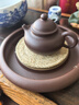 祥业 日式手工丝瓜络养壶垫藤紫砂壶杯托茶道竹木茶具配件茶杯垫 12cm丝瓜杯垫 实拍图