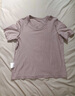 京东京造短袖T恤女10A抗菌秋季新款修身显瘦女装抑菌防汗 粉色 S 实拍图