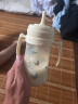 可可萌（COCOME）直通吸管奶瓶2岁以上大宝宝耐咬ppsu直吸式奶瓶3-6岁280ML奶白黄 实拍图