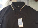 京东京造【100支高洁纱】polo衫男短袖男士t恤礼物 黑M 实拍图