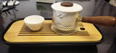 南山先生 茶具套装办公便携快客杯玻璃耐热防烫日式功夫茶具东篱侧把壶旅行茶具 东篱快客杯玻璃壶_茶白+九歌茶盘 实拍图