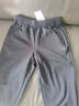安踏（ANTA）运动裤男士加绒卫裤秋冬季加厚保暖跑步长裤子休闲裤直筒针织裤 【加绒-升级挺括螺纹-束脚】黑7308-1 L 实拍图