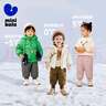 minibala【三防羽绒裤】迷你巴拉巴拉男童女童休闲裤冬季宝宝高腰护肚长裤 咖啡50830 90 【充绒量22.1g】 实拍图