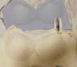 氧心（YANGXIN）2件装夏季吊带背心内衣女聚拢舒适无痕无钢圈文胸超薄收副乳胸罩 奶白+浅蓝【吊带款】 L 实拍图