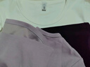 森马（Semir）短袖t恤女短款修身圆领内搭25夏凉感收腰V领上衣辣妹109325100006 实拍图