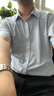雅戈尔（YOUNGOR） 衬衫男士 夏季青年男商务休闲短袖衬衫 蓝色格子 42 实拍图