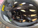 洛克兄弟（ROCKBROS） 骑行头盔山地公路自行车头盔男女带风镜一体成型炫彩安全帽 黑色：58-62cm 灰色+透明镜片 实拍图