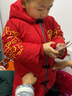 丹鸟王儿童棉衣男童冬季加厚中国风唐装喜庆中长款外套红棉服新年拜年服 舞狮棉衣（男女童均可） 130 码 实拍图