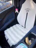 毛绒坐垫三件套新款泡泡绒汽车座垫加厚保暖防滑秋冬通用汽车坐垫 米白色 方垫单个 实拍图