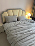 素时代床上四件套纯棉 A类100%全棉日式水洗棉被套1.5米床笠款 灰密条 实拍图