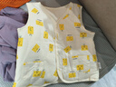 舒贝怡儿童马甲保暖婴儿衣服坎肩男女童宝宝夹棉马夹上衣外套  黄 90CM 实拍图
