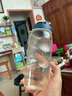 乐扣乐扣杯子运动塑料便携水杯创意防漏杯随手杯茶杯水杯学生防摔定制LOGO HPP721透明无网 500ml 实拍图
