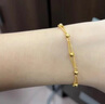周大生黄金转运金珠手链女足金路路通双层光珠手串送女友新年礼物4.14g 实拍图