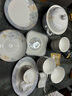 谛斯维尔（DISHWEER）碗盘餐具整套轻奢碗具套装乔迁之喜陶瓷盘子碗筷花开富贵76头 实拍图