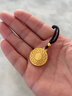 金莱缘黄金吊坠 999足金八宝罗盘莲花吊坠双面福字平安扣男女款生日礼物 八宝罗盘吊坠+1金珠 约4g 实拍图