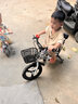 童贝星儿童自行车男孩2-3-6-8-9岁小孩单车脚踏车宝宝童车 纯洁白+ 一体轮 +后座款头盔大礼包 14寸适合身高95-115cm 实拍图