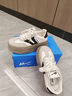 回力女鞋厚底德训鞋女款2025新款秋爆款配阔腿裤百搭增高松糕鞋子 米黑德训鞋（6.0cm超轻厚底） 37 实拍图