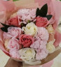 初朵21朵粉玫瑰康乃馨花束香皂花同城配送61六一儿童节礼物送女朋友鲜 晒单实拍图