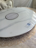 芝梵饭菜保温板加热菜板保温板暖菜板家用带电磁炉火锅暖菜板+火锅+自动旋转家庭旋转餐桌加热转盘 大理石纹-银边丨1米【电动手动转】电磁炉火锅款 实拍图