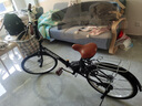 永久（FOREVER） 折叠自行车女款超轻便携小型男变速上班单车成人大人 免安装 高配-单速-黑色 22英寸（适合身高150-175CM） 实拍图