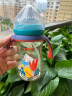日康（rikang）奶瓶 宝宝吸管奶瓶 PPSU宽口奶瓶鸭嘴杯270ml N1047-1 海青蓝 实拍图