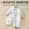 贝肽斯婴儿衣服冬季新生儿连体衣宝宝四季款纯棉长袖婴儿睡衣空调哈衣 （夹棉款）宇航员巡航 59cm 实拍图