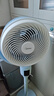 美的（Midea）电风扇 空气循环扇家用一级能效立式语音遥控落地扇涡轮换气扇对流3D摇头电扇轻音低噪大风力节能 GDI24WG【变频直流 3D摇头】 实拍图