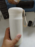草莓生活（CMSH）保温杯女士高颜值316不锈钢儿童学生上学专用小容量可爱水杯子新 白 530ml （带提绳+帕恰狗贴纸） 实拍图